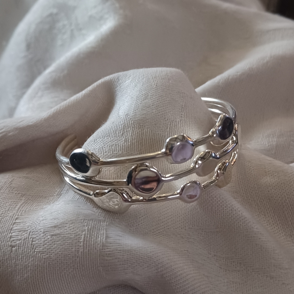 IPPOLITA Onda 3 Row Cuff Bracelet, Sterling Silver - Picture 5 of 13